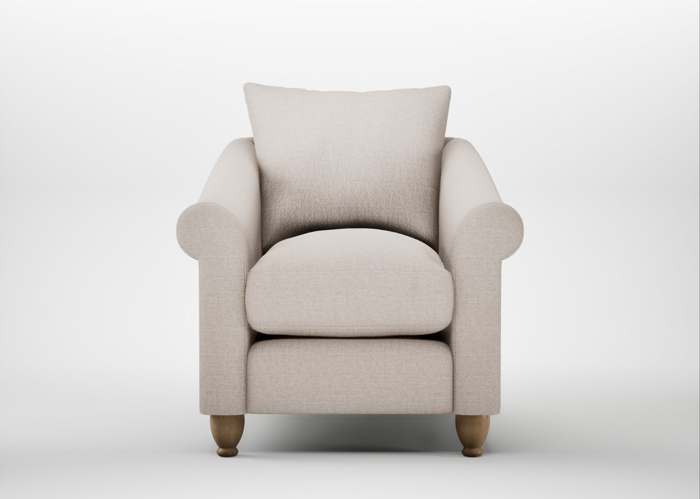 Devon Armchair Capelo Linen-Cotton Sesame / Natural