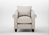 Devon Armchair Capelo Linen-Cotton Sesame / Walnut Stained