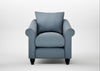 Devon Armchair Smart Cotton Linen Celestial / Black