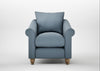 Devon Armchair Smart Cotton Linen Celestial / Natural