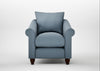 Devon Armchair Smart Cotton Linen Celestial / Walnut Stained