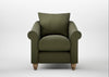 Devon Armchair Smart Cotton Linen Myrtle / Natural