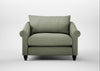 Devon Loveseat Capelo Linen-Cotton Sage / Black