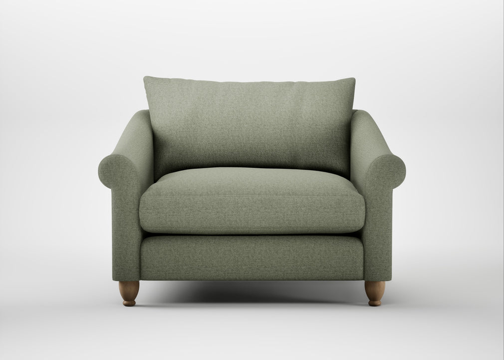 Devon Loveseat Capelo Linen-Cotton Sage / Natural