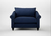 Devon Loveseat Smart Cotton Linen Indigo / Black