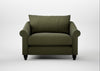Devon Loveseat Smart Cotton Linen Myrtle / Black