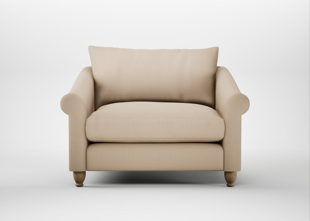 Devon Loveseat Smart Cotton Linen Rice / Natural