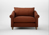 Devon Loveseat Smart Cotton Linen Rust / Natural