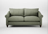 Devon 3 Seater Sofa Capelo Linen-Cotton Sage / Walnut Stained