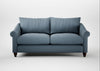 Devon 3 Seater Sofa Smart Cotton Linen Celestial / Walnut Stained