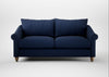 Devon 3 Seater Sofa Smart Cotton Linen Indigo / Natural