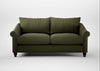 Devon 3 Seater Sofa Smart Cotton Linen Myrtle / Walnut Stained