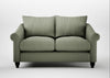 Devon 2 Seater Sofa Capelo Linen-Cotton Sage / Black