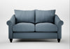 Devon 2 Seater Sofa Smart Cotton Linen Celestial / Black