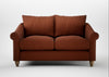 Devon 2 Seater Sofa Smart Cotton Linen Rust / Natural