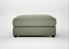 Tailor Square Footstool Capelo Linen-Cotton Sage / Black