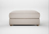 Tailor Square Footstool Capelo Linen-Cotton Sesame / Natural