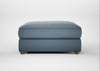 Tailor Square Footstool Smart Cotton Linen Celestial / Natural