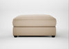 Tailor Square Footstool Smart Cotton Linen Rice / Black