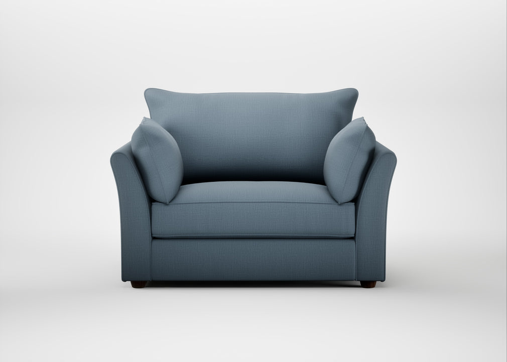 Tailor Loveseat Smart Cotton Linen Celestial