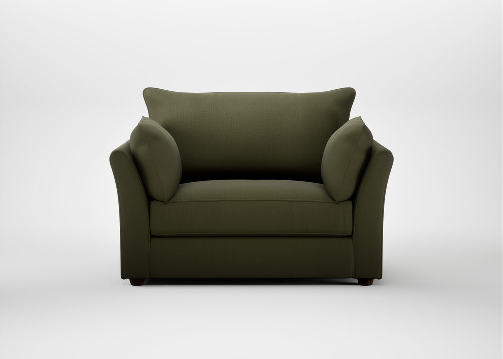 Tailor Loveseat Smart Cotton Linen Myrtle