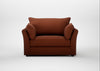 Tailor Loveseat Smart Cotton Linen Rust