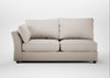 Tailor Large Left Hand Facing Corner Sofa Capelo Linen-Cotton Sesame / Black