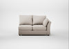 Tailor Medium Right Hand Facing Corner Unit Capelo Linen-Cotton Sesame / Walnut Stained
