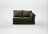 Tailor Medium Right Hand Facing Corner Unit Smart Cotton Linen Myrtle / Walnut Stained