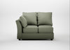 Tailor Left Hand Facing Double Unit Capelo Linen-Cotton Sage / Walnut Stained
