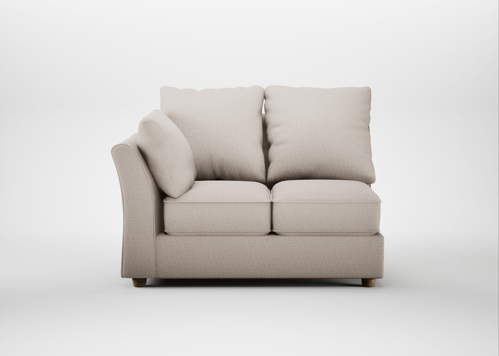 Tailor Double Left Hand Facing Corner Unit Capelo Linen-Cotton Sesame / Natural