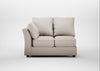 Tailor Double Left Hand Facing Corner Unit Capelo Linen-Cotton Sesame / Walnut Stained