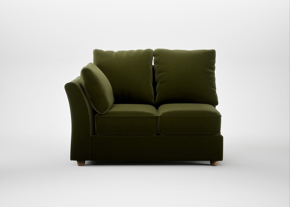 Tailor Left Hand Facing Double Unit Cotton Velvet Evergreen / Natural