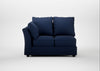 Tailor Double Left Hand Facing Corner Unit Smart Cotton Linen Indigo / Black