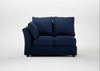 Tailor Double Left Hand Facing Corner Unit Smart Cotton Linen Indigo / Walnut Stained