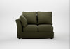 Tailor Double Left Hand Facing Corner Unit Smart Cotton Linen Myrtle / Black
