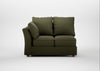 Tailor Double Left Hand Facing Corner Unit Smart Cotton Linen Myrtle / Natural