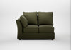 Tailor Double Left Hand Facing Corner Unit Smart Cotton Linen Myrtle / Walnut Stained
