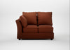 Tailor Double Left Hand Facing Corner Unit Smart Cotton Linen Rust / Black