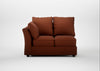 Tailor Double Left Hand Facing Corner Unit Smart Cotton Linen Rust / Walnut Stained