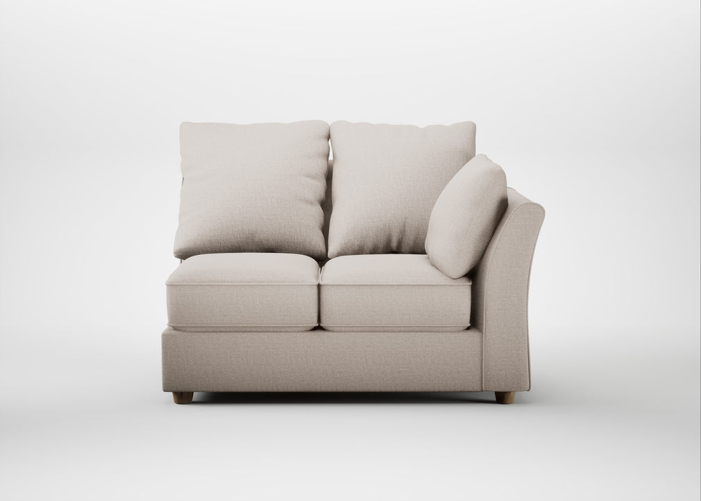 Tailor Double Right Hand Facing Corner Unit Capelo Linen-Cotton Sesame / Natural