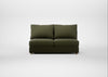 Tailor Large Armless Unit Smart Cotton Linen Myrtle / Natural
