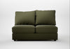 Tailor Medium Armless Unit Smart Cotton Linen Myrtle / Black