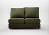 Tailor Medium Armless Unit Smart Cotton Linen Myrtle / Natural