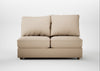 Tailor Medium Armless Unit Smart Cotton Linen Rice / Natural