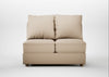 Tailor Double Armless Unit Smart Cotton Linen Rice / Natural