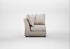 Tailor Curved Right Hand Facing Corner Unit Capelo Linen-Cotton Sesame / Black