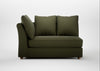 Tailor Large Curved Left Hand Facing Corner Unit Smart Cotton Linen Myrtle / Natural