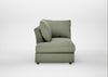 Tailor Left Hand Facing Chaise Unit Capelo Linen-Cotton Sage / Natural