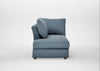 Tailor Left Hand Facing Chaise Unit Smart Cotton Linen Celestial / Natural